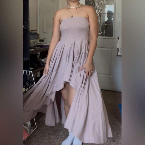 FP Beach x Free People Rhone Sleeveless High Low Flowy Mauve Dress Small - Picture 6 of 10